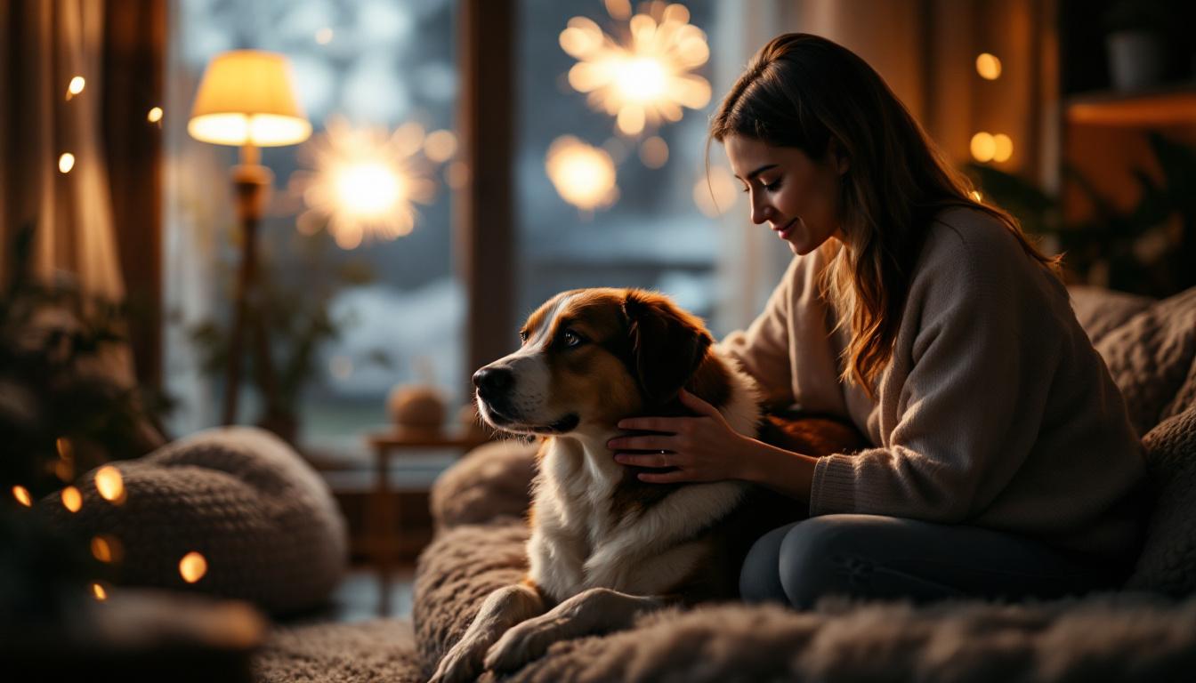 bang voor vuurwerk met oud en nieuw? lees tips van een trainer om je hond rustig te houden tijdens de feestdagen.