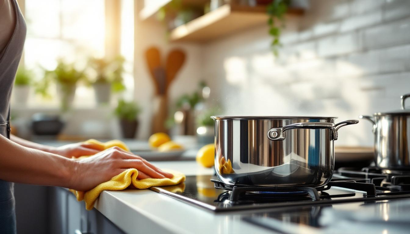 ontdek een eenvoudige keukentruc die roestvrij staal laat glanzen zonder het gebruik van chemische middelen, beter dan azijn!