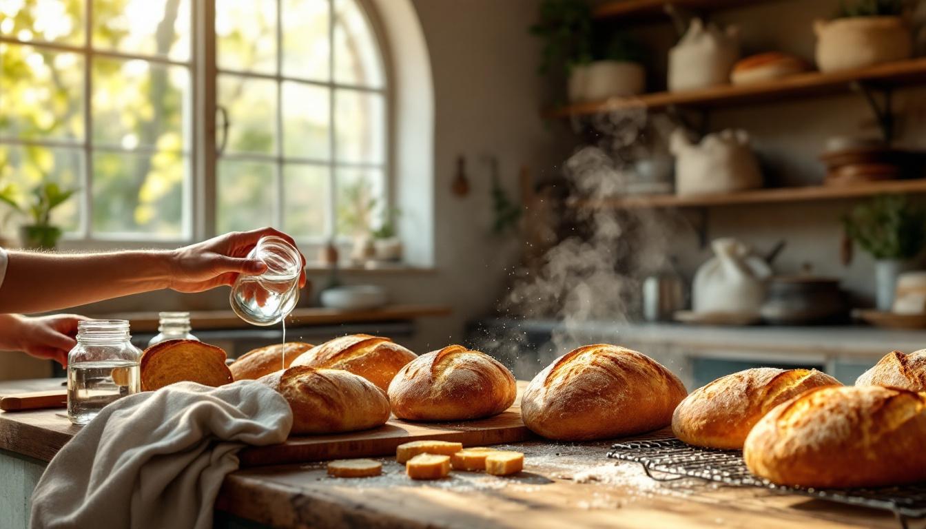 ontdek de authentieke bakkers­truc om je brood tot wel drie dagen heerlijk knapperig te houden. leer hoe je vers brood langer geniet!