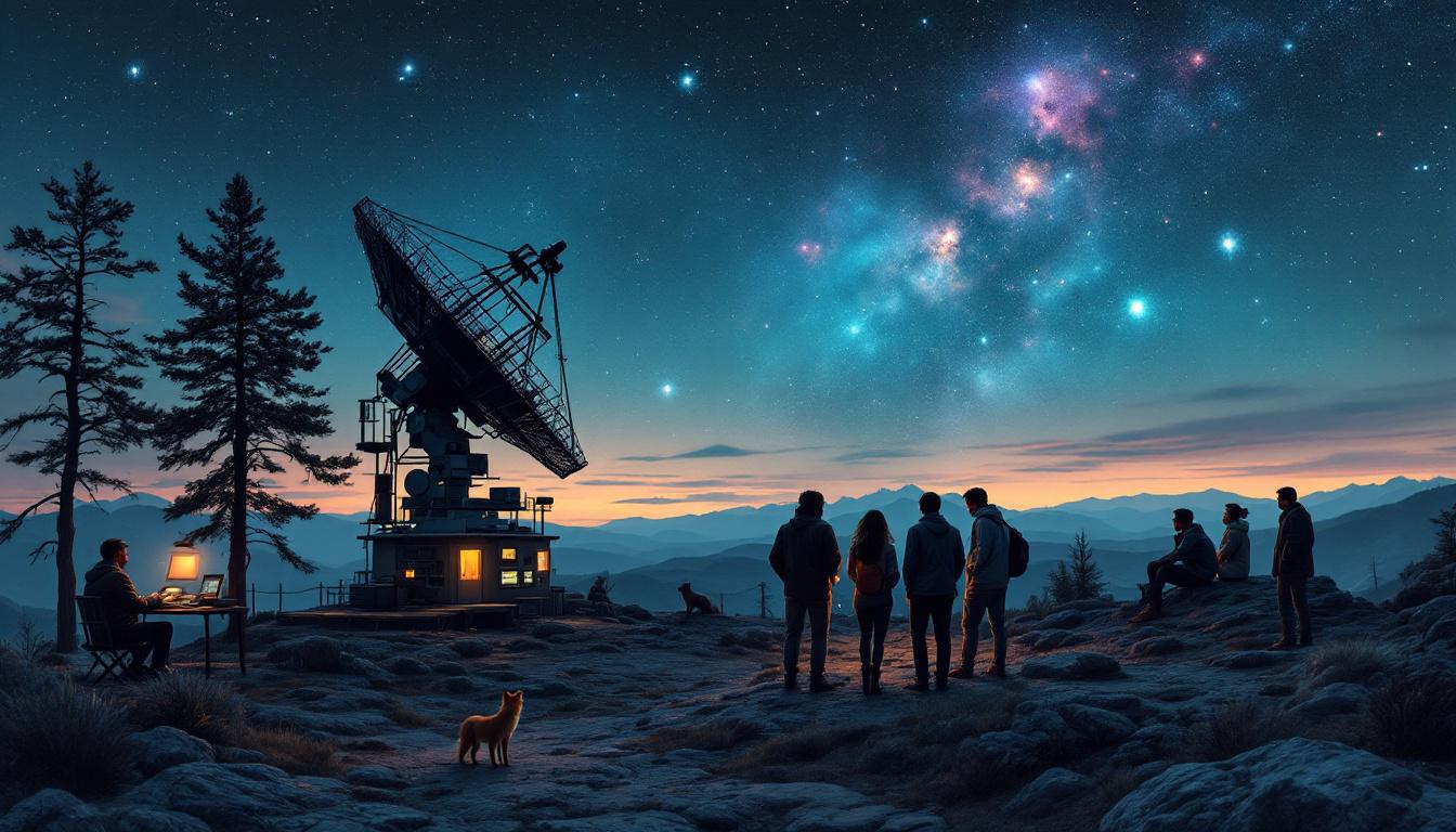 ontdek hoe ver de radiosignalen van de aarde in 119 jaar het heelal hebben doorgereisd en leer meer over de radiobubbel rondom onze planeet.