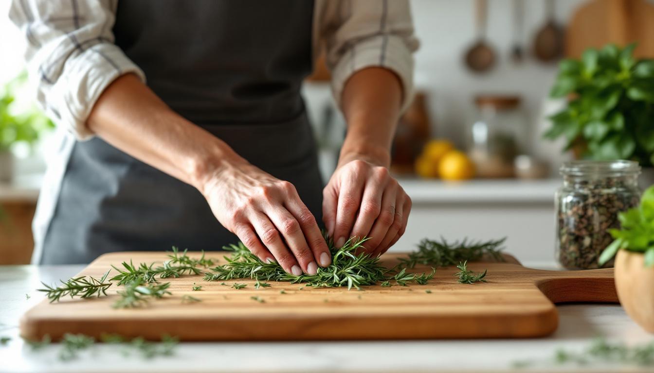 dit natuurlijke keukenkruidenmiddel verwijdert effectief geurtjes uit snijplanken zonder gebruik van agressieve schoonmaakmiddelen.