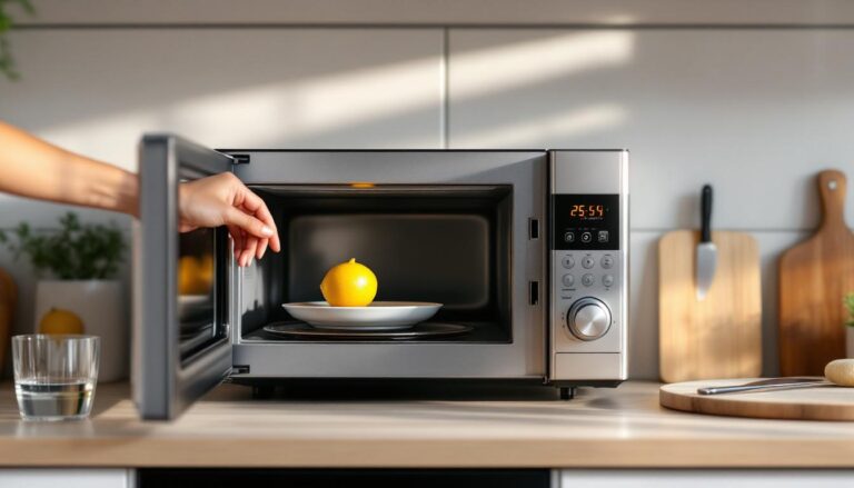 ontdek hoe een citroen in de magnetron je keukenroutine kan transformeren met deze eenvoudige en handige keukentruc.