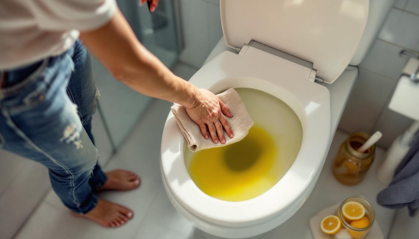 ontdek hoe je gele vlekken in het toilet snel en effectief verwijdert met dit eenvoudige en natuurlijke huismiddel.