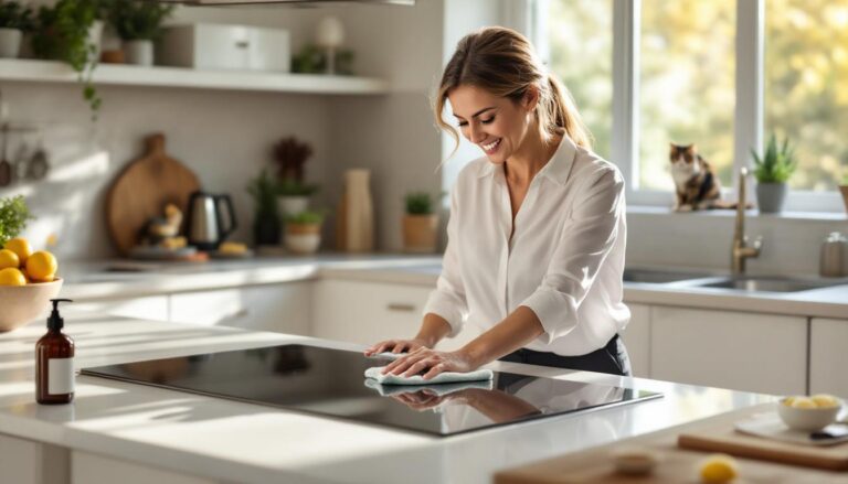 ontdek hoe je je kookplaat moeiteloos schoon krijgt zonder te schrobben met deze eenvoudige en effectieve truc. maak je keuken weer stralend schoon!