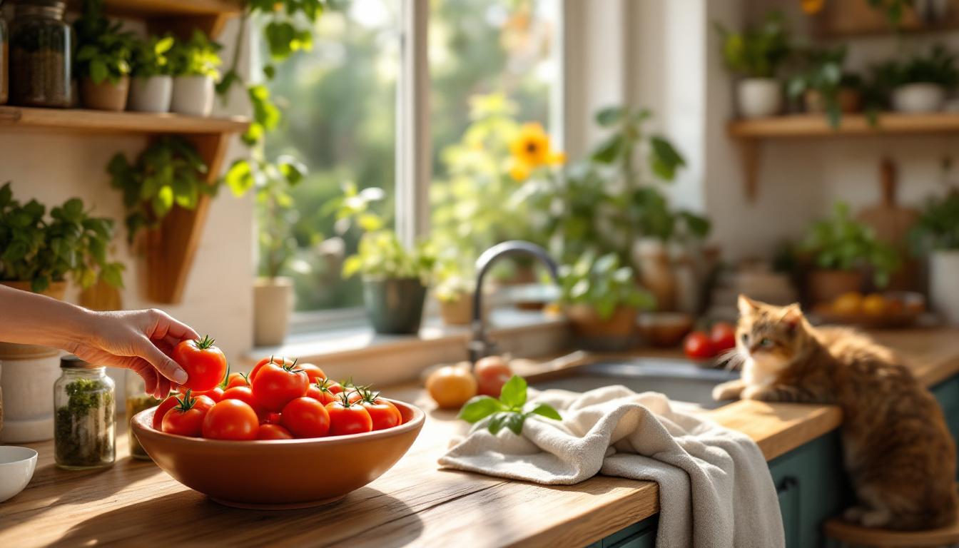 ontdek de beste plek om smakelijke tomaten te bewaren buiten de koelkast en fruitschaal, voor optimale versheid en smaak.