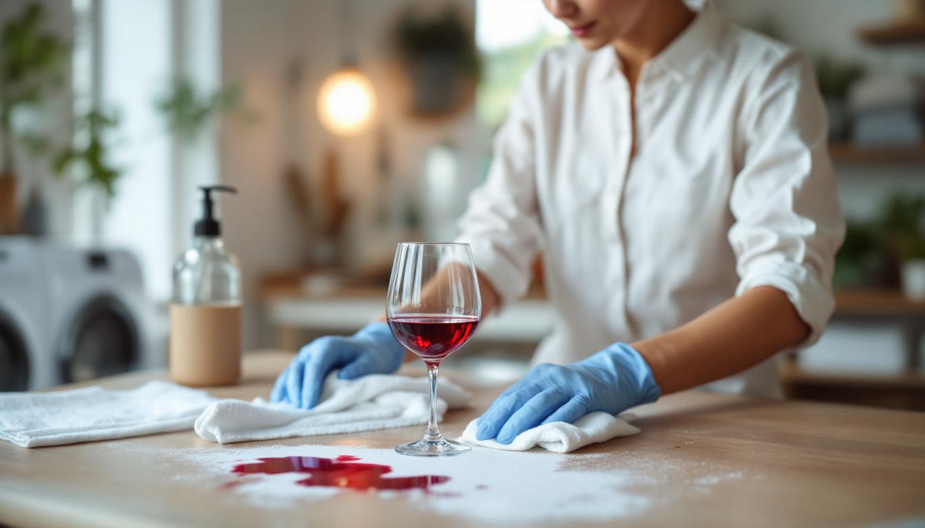 ontdek waarom stomerijen geen vlekkenmiddelen gebruiken en leer hoe zij rode wijn effectief verwijderen zonder schadelijke stoffen.