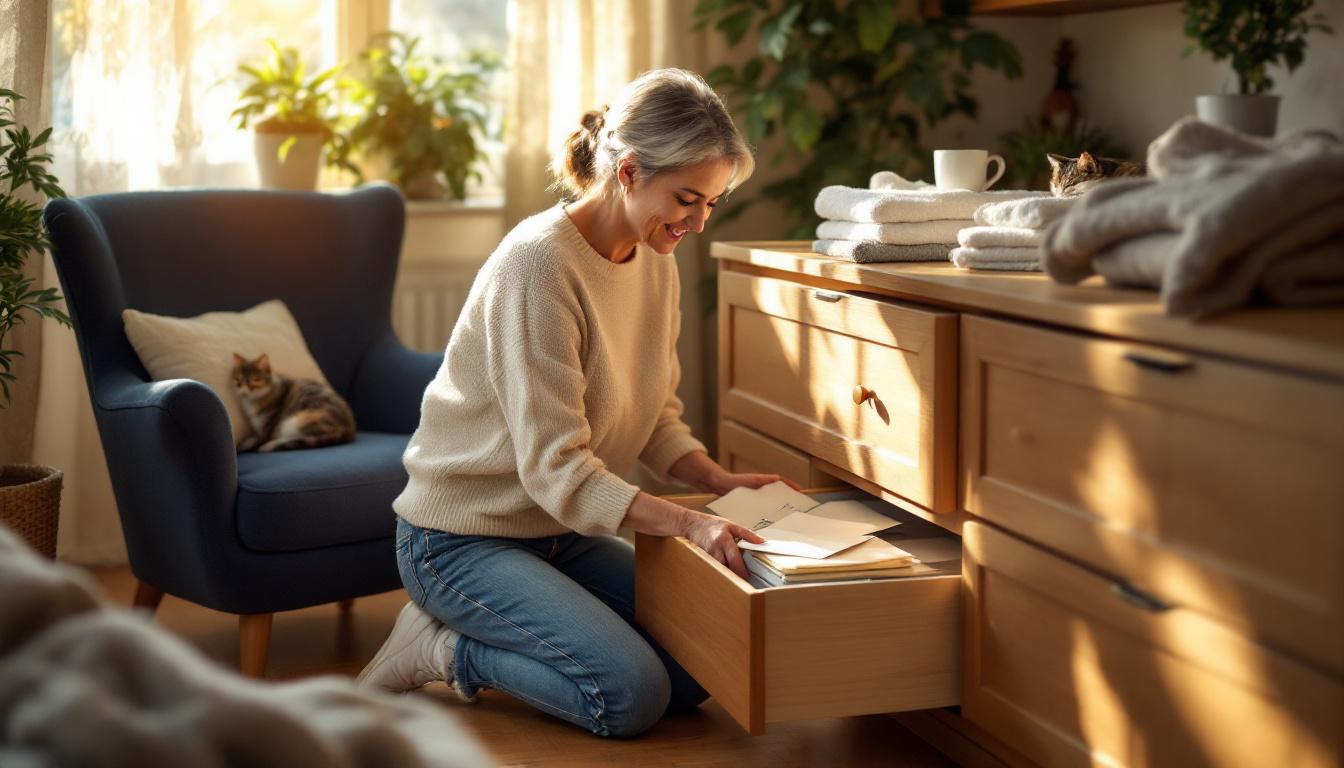 ontdek hoe het opruimen van slechts één lade je mentale rust kan brengen en stress kan verminderen.