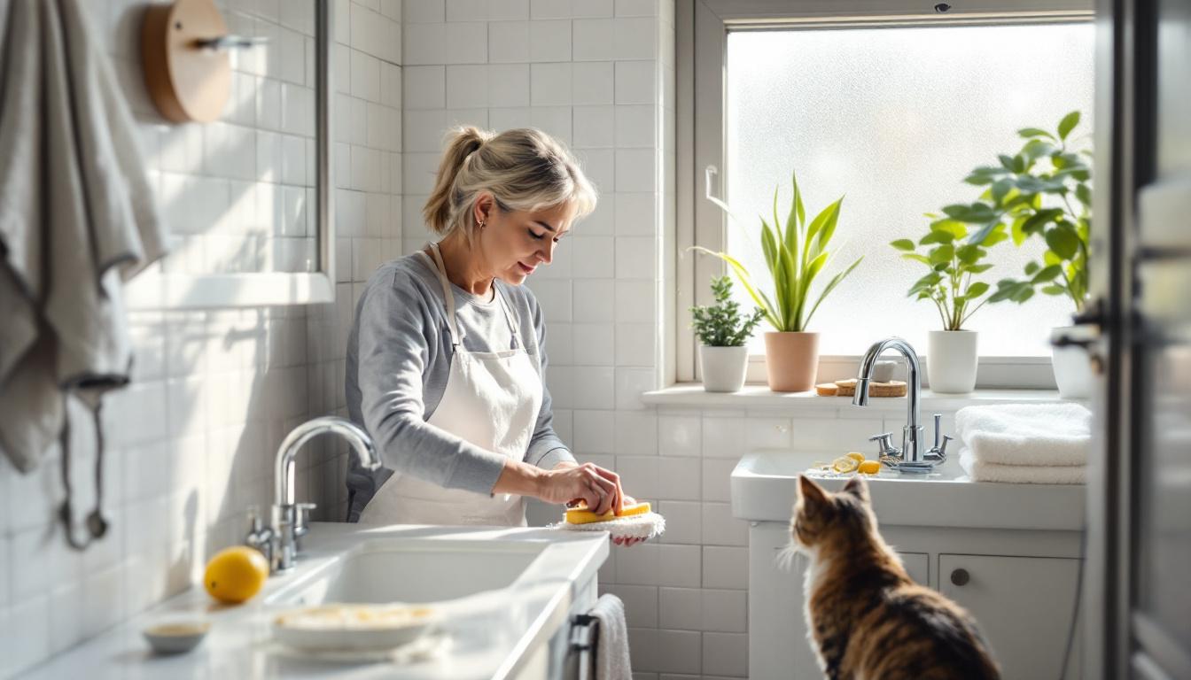leer hoe je schimmelvoegen weer wit maakt zonder azijn of baking soda te gebruiken, met eenvoudige en effectieve methodes voor een frisse en schone badkamer.