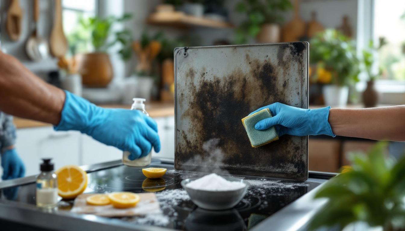 heeft uw oven zware vervuiling? ontdek de effectieve methode die technici gebruiken zonder giftige producten te gebruiken, voor een schone en veilige oven.