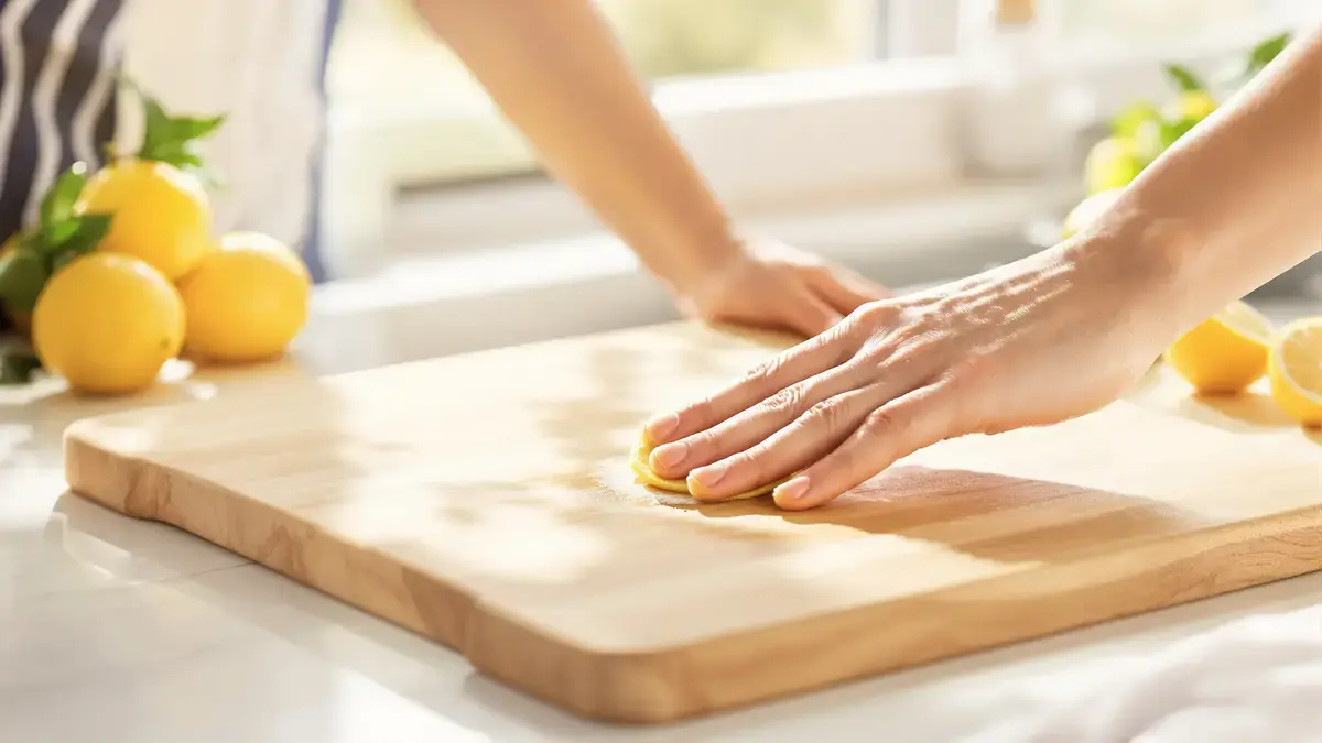 Waarom wrijven met citroen vlekken van snijplanken op natuurlijke wijze verwijdert