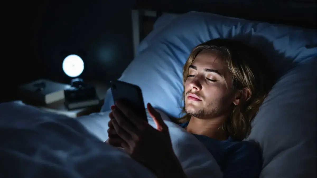 Het gebaar dat ik altijd op mijn telefoon maak voordat ik ga slapen, zonder de vliegtuigmodus aan te zetten