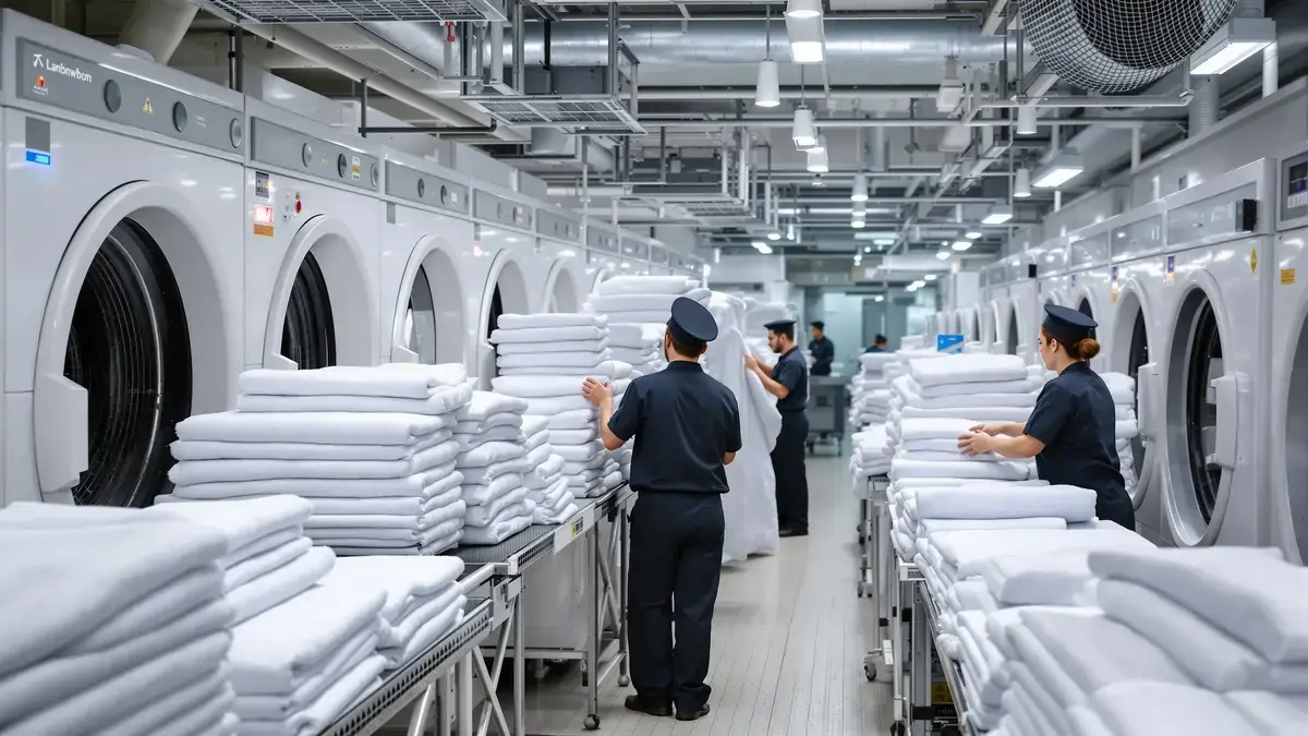 Hotelwasserijen gebruiken deze techniek voor snel kreukvrij drogen