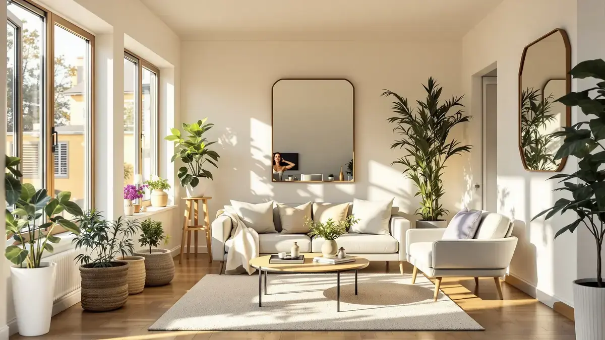 Deze tip van interieurstylisten geeft de illusie van een grote woonkamer, zelfs in een kleine ruimte