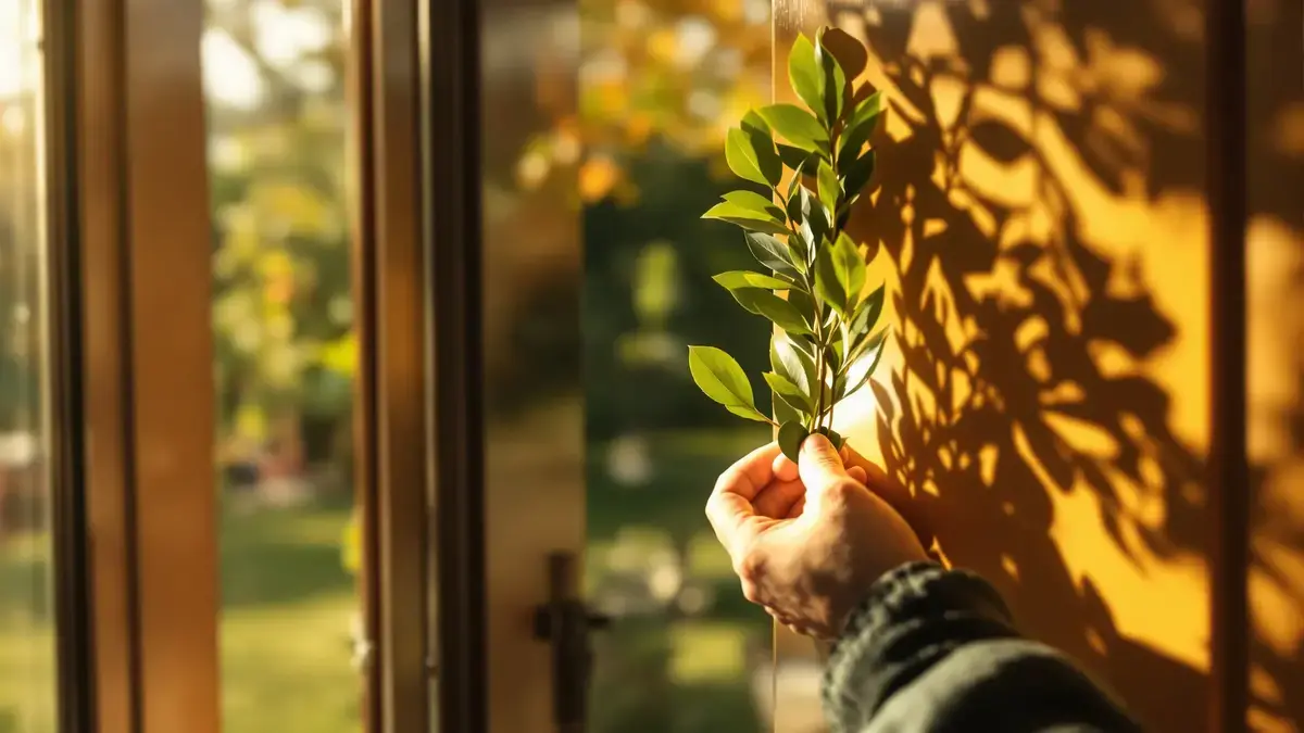 Waarom hangt men een laurierblad aan de deur en waarvoor dient het?