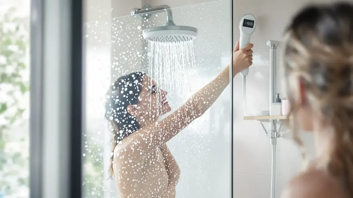 Een lichte verkorting van de douchetijd heeft een meetbaar effect op het verbruik