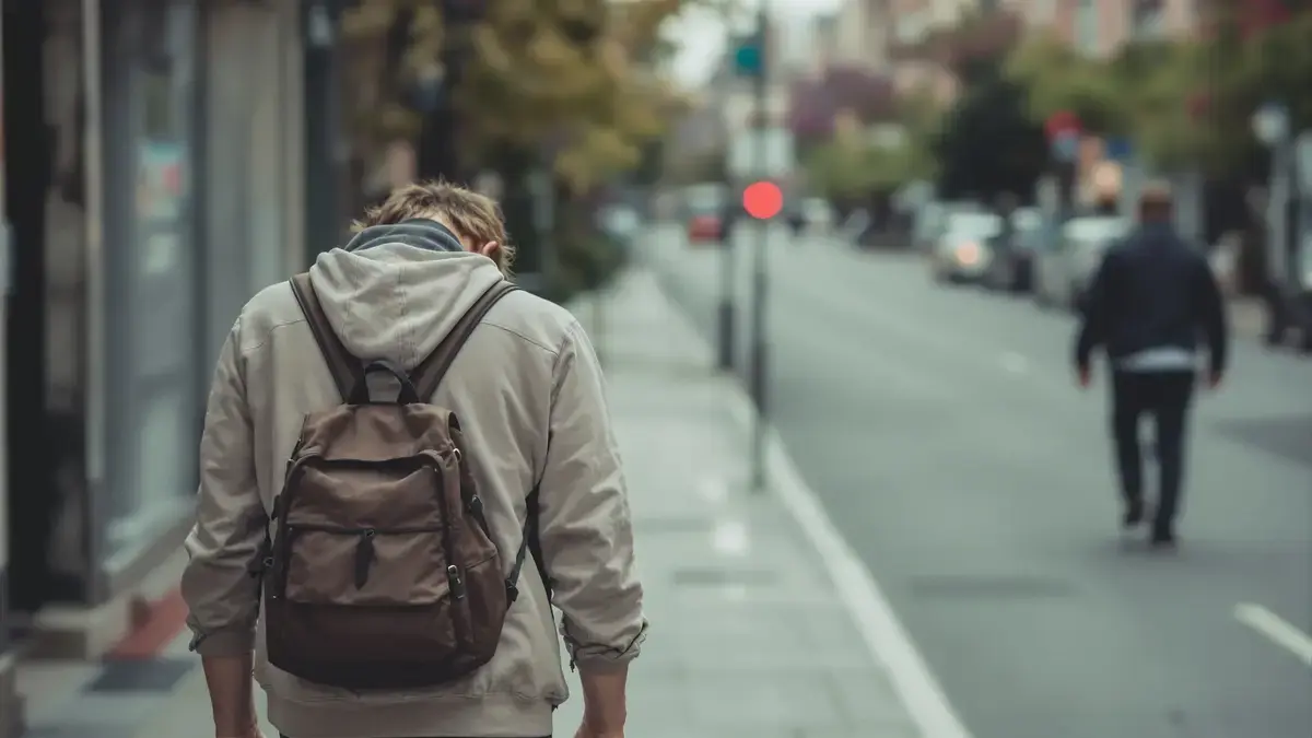 Met het hoofd gebogen lopen is een gedrag dat de psychologie in verband brengt met bepaalde gemoedstoestanden