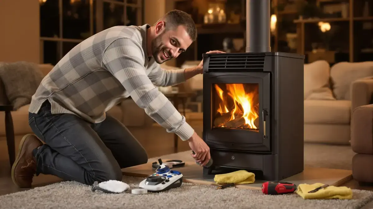 Een te luidruchtige pelletkachel kan vaak met eenvoudige aanpassingen stiller worden gemaakt