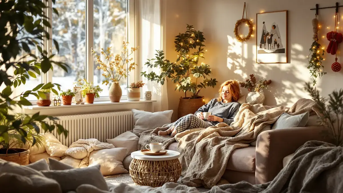 De Scandinavische methode om de winter zonder somberheid door te komen, zelfs bij weinig licht