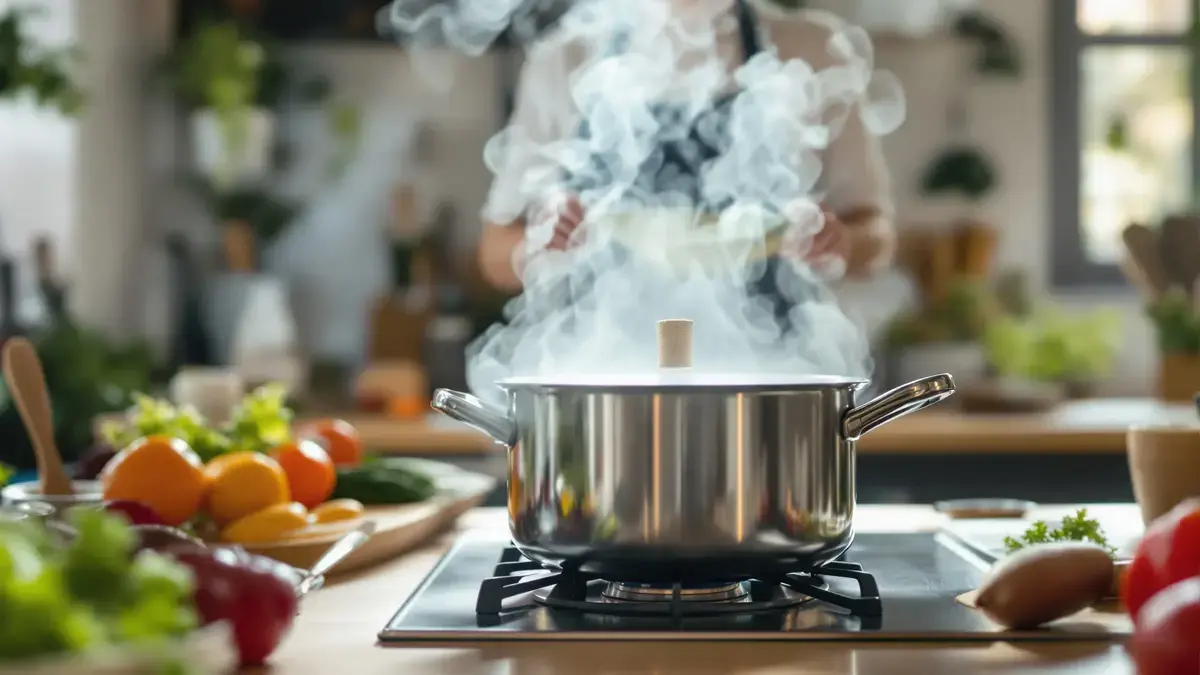 Een simpele kurk volstaat om overkoken tijdens het koken te voorkomen