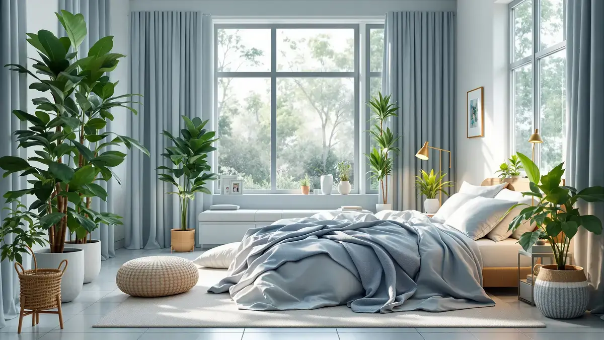 Enkele gerichte aanpassingen volstaan om een slaapkamer merkbaar rustiger te maken