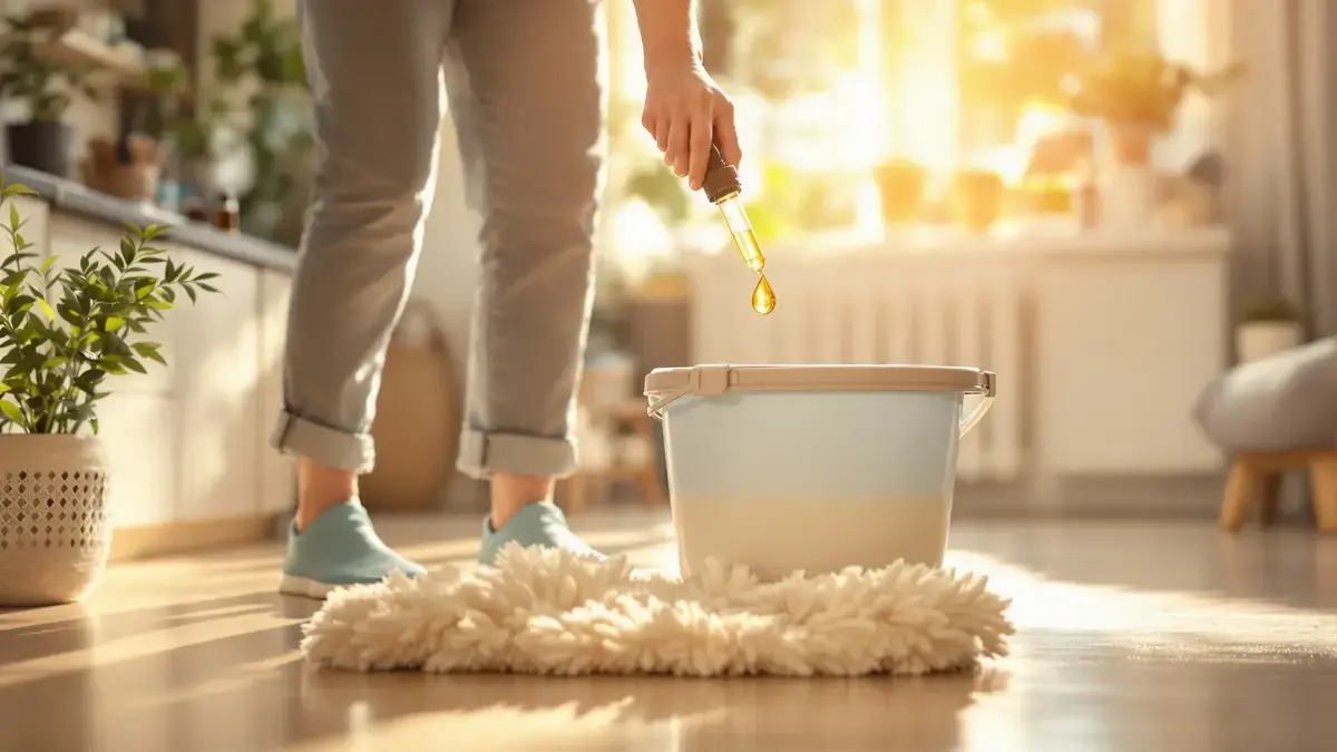 Twee druppels in de emmer bij het dweilen en je huis ruikt dagenlang heerlijk. Gebruik geen azijn of citroensap.