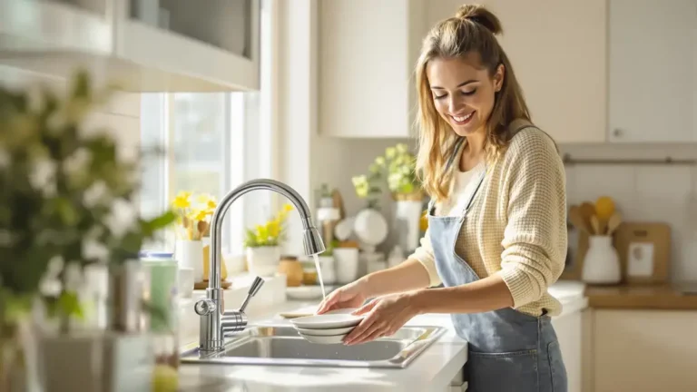 De tweeminutenregel die voorkomt dat de vaat zich ophoopt in de gootsteen