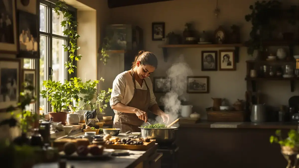 Dit van vroegere generaties geërfde gebaar laat het huis natuurlijk geuren