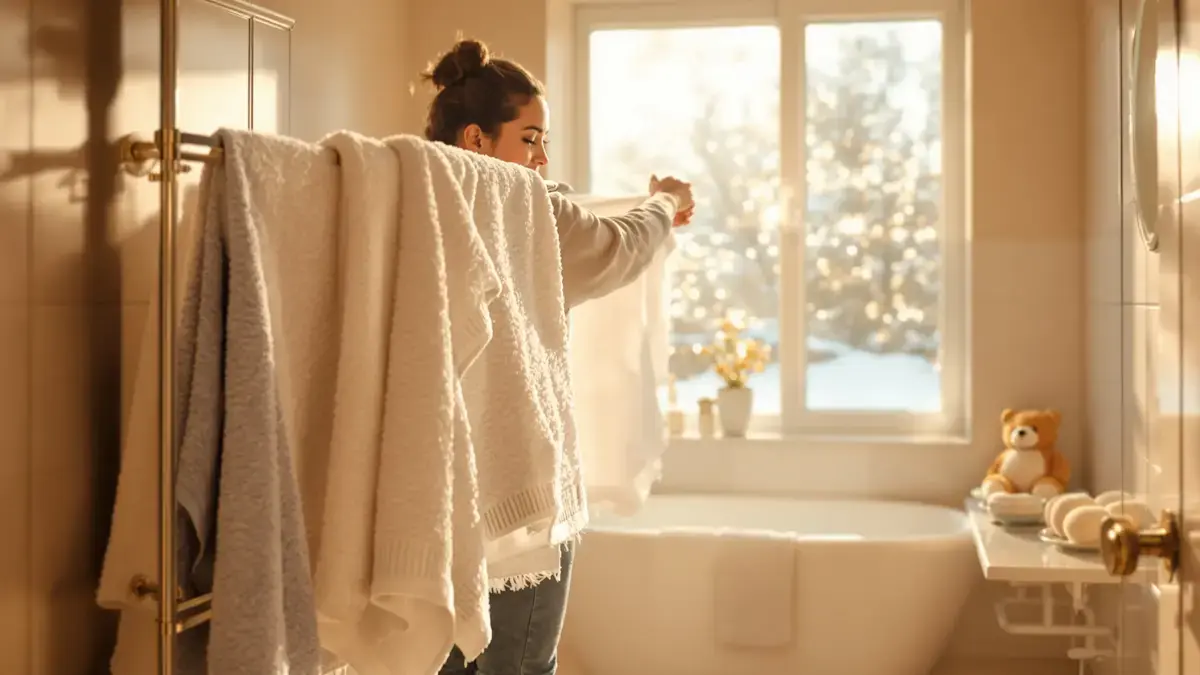 In de winter droogt deze methode handdoeken zonder muffe geur