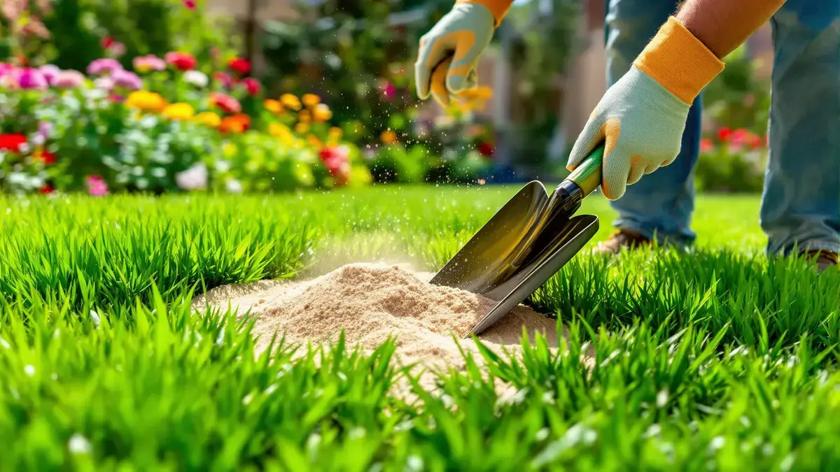 In sommige specifieke gevallen verbetert de toevoeging van zand daadwerkelijk de gezondheid van het gazon