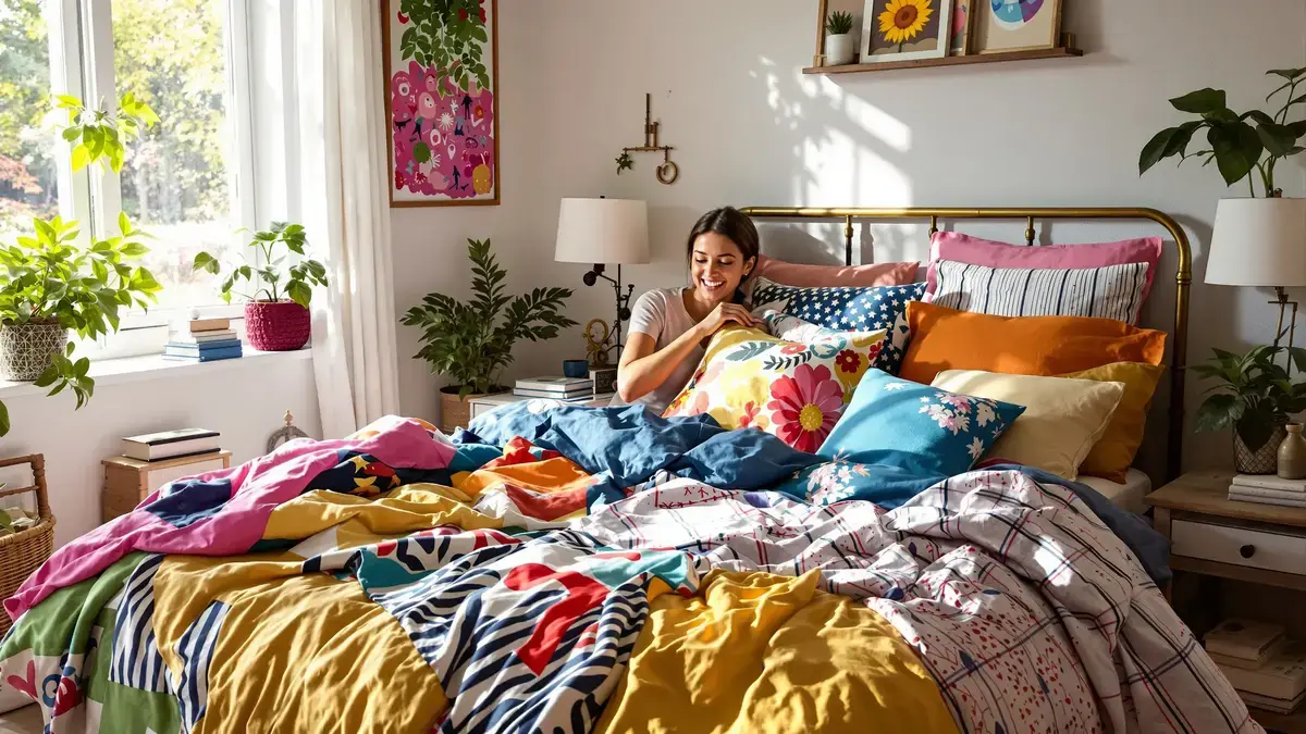 Ongematcht beddengoed bevrijdt eindelijk de manier waarop je je bed opmaakt en doorbreekt de decoratieregels
