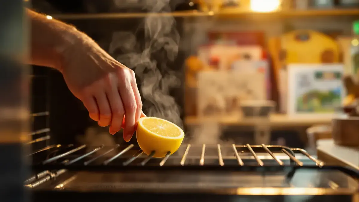 In de oven geplaatst, veroorzaakt een halve citroen een onmiddellijk effect dat veel mensen te laat ontdekken