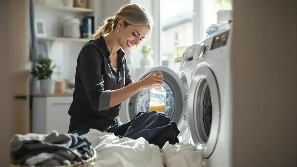 Om de kleur van uw donkere kleding te behouden, hoeft u alleen maar dit keukeningrediënt aan uw wasmachine toe te voegen en het kost bijna niets
