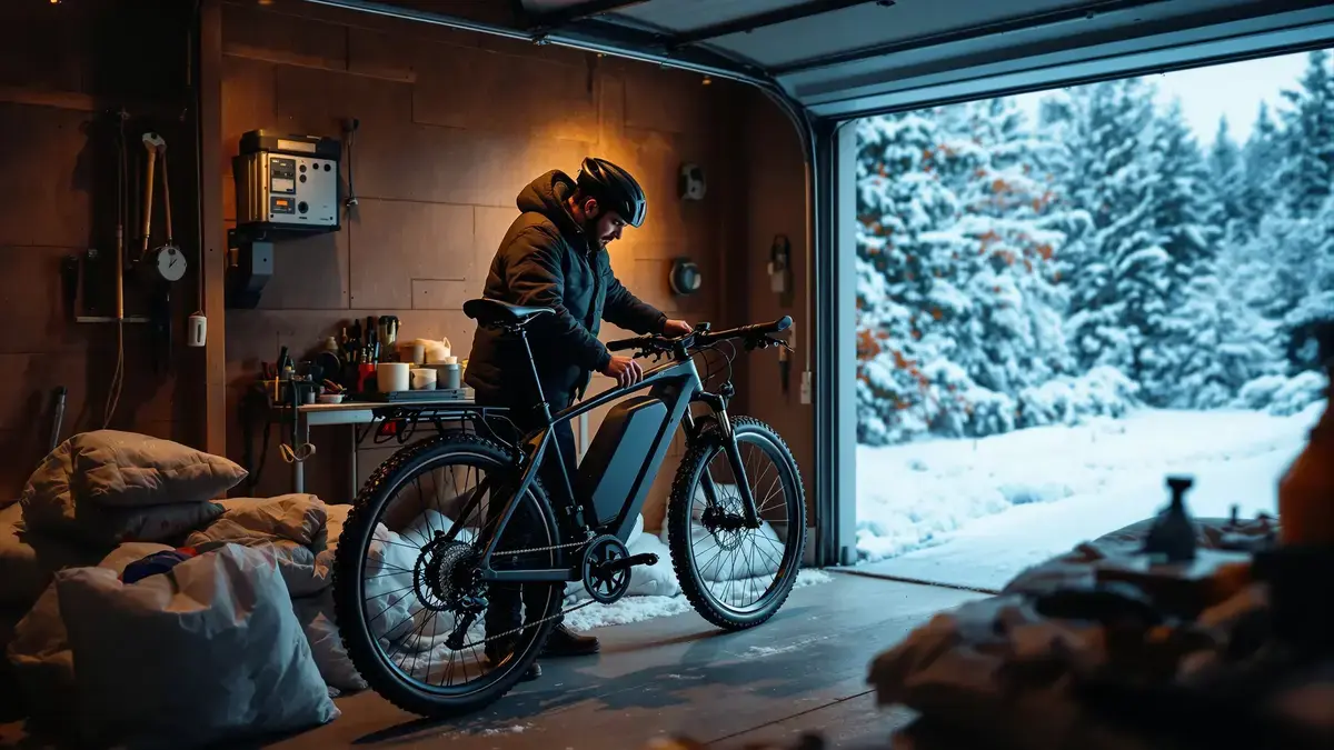 Fietsaccu in de winter: hoe te voorkomen dat hij bevriest en blijvend beschadigd raakt