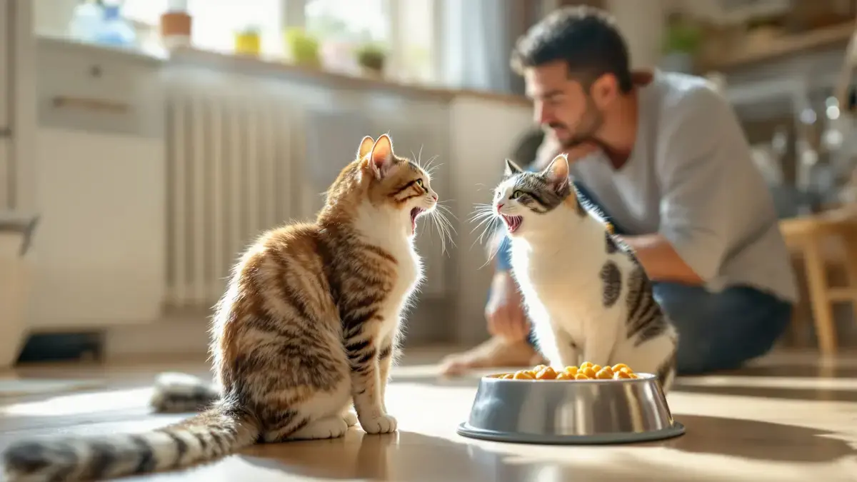 Wanneer een kat na het eten blijft bedelen, herhaalt hij vaak een patroon dat de eigenaar zonder het te weten heeft gecreëerd.