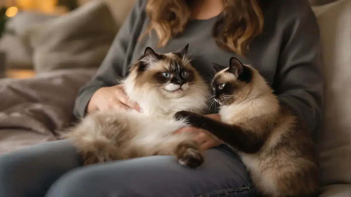 Sommige kattenrassen vormen een veel sterkere band dan gemiddeld
