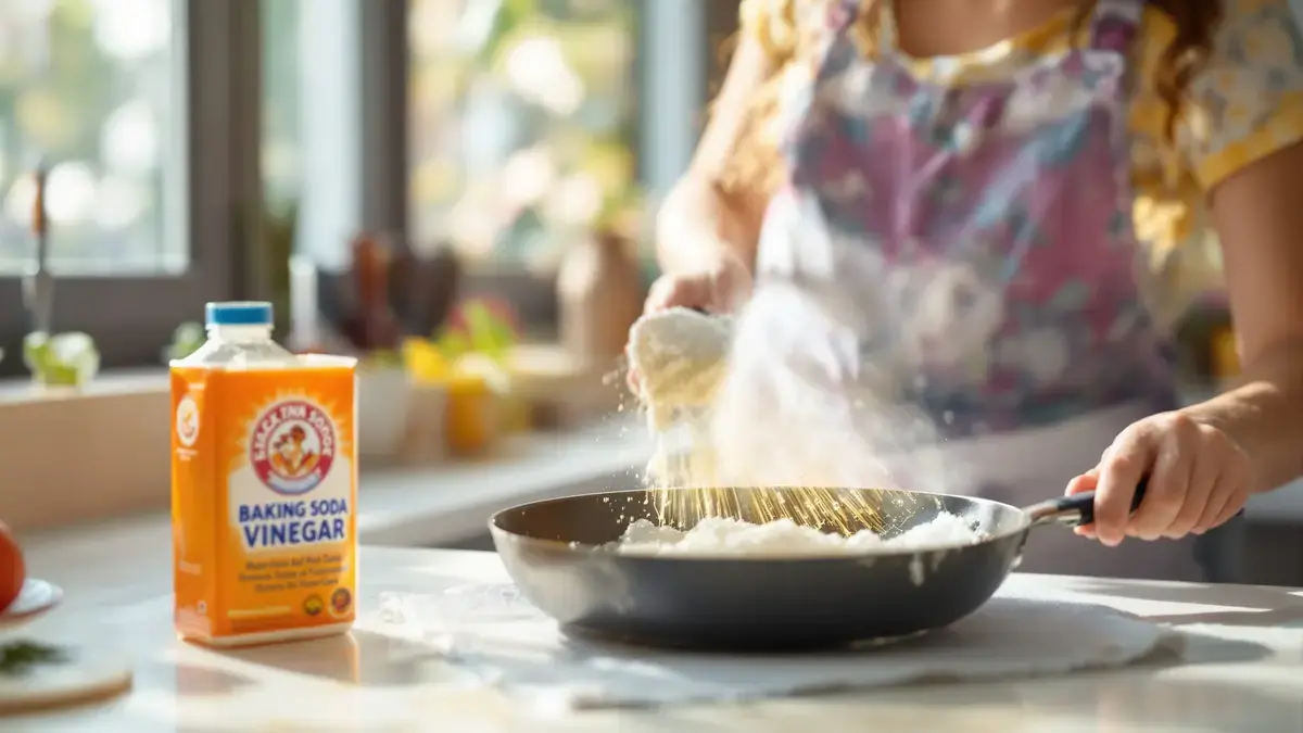 Een milde en effectieve methode om pannen te ontvetten zonder agressieve producten