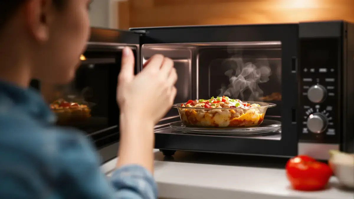 Het opwarmen van dit gerecht in de magnetron tast de smaak sterk aan en kan schadelijk zijn voor de gezondheid