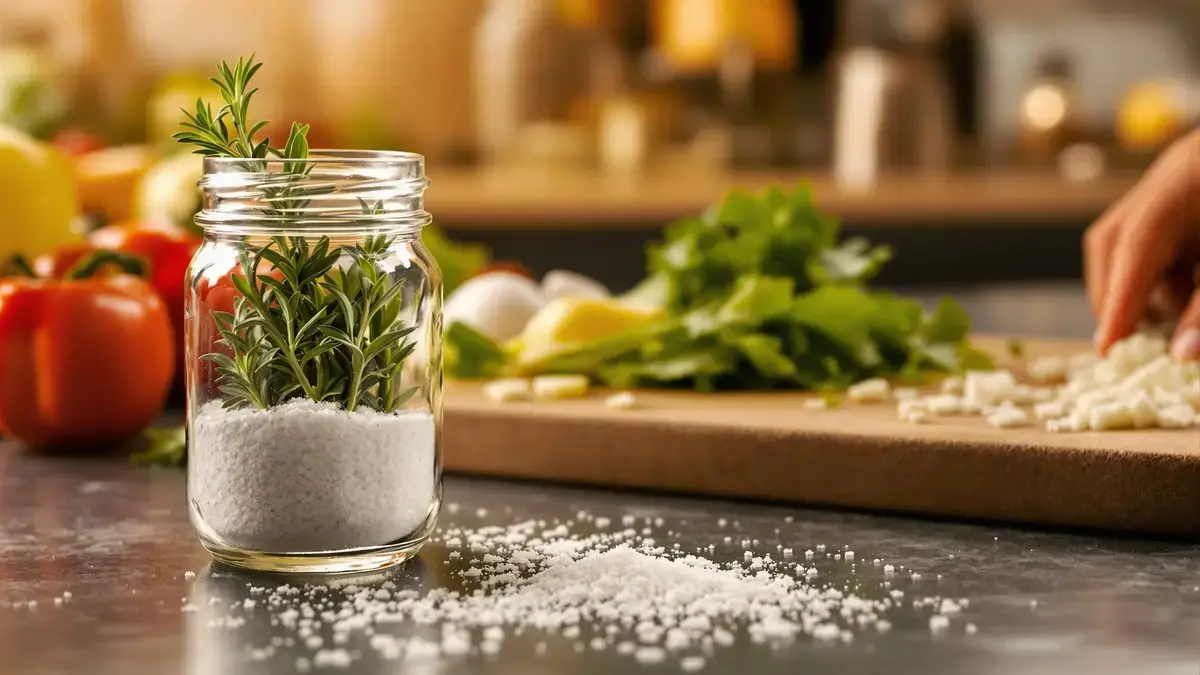Rozemarijn en grof zout in een pot wekken bij steeds meer huishoudens interesse vanwege hun concrete effecten