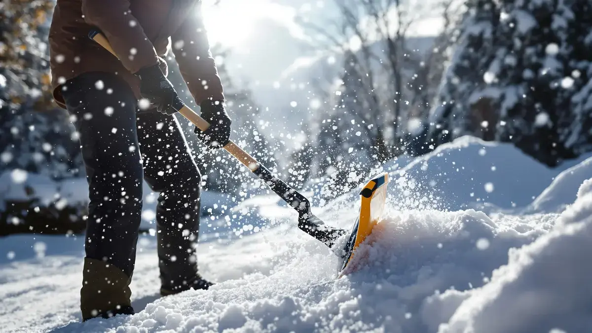 Dit product van een paar cent op uw sneeuwschep halveert het werk bij sneeuwruimen