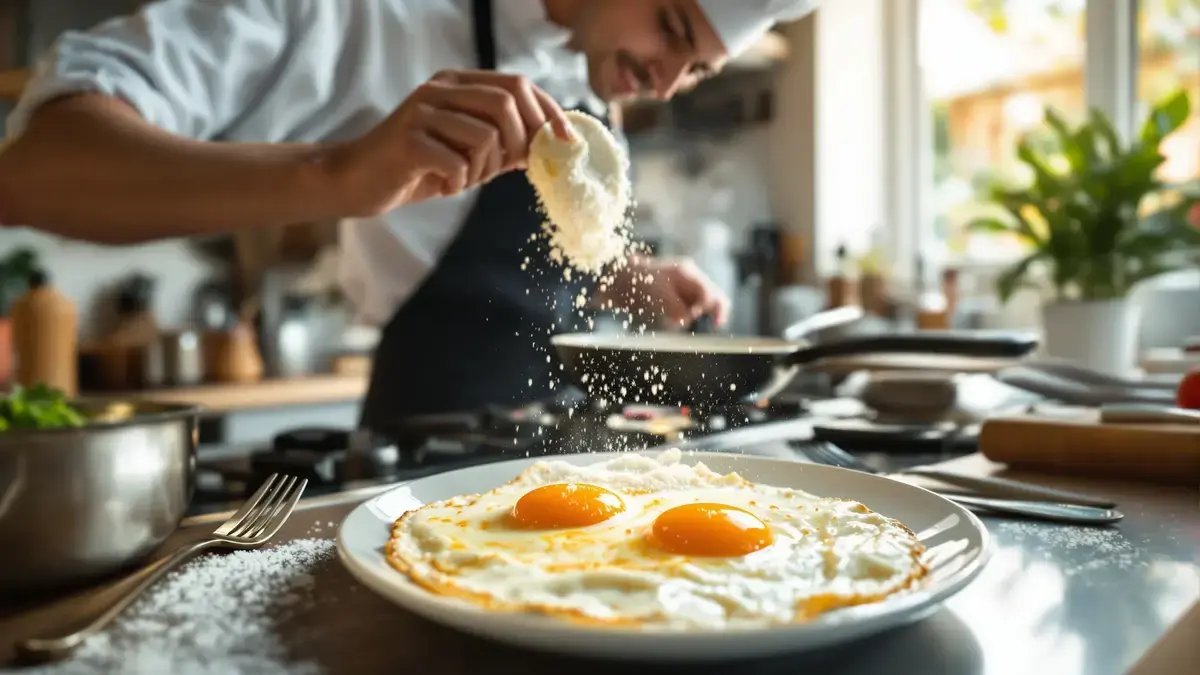Spiegeleieren die nooit aanbakken: de techniek met bloem uitgelegd door koks