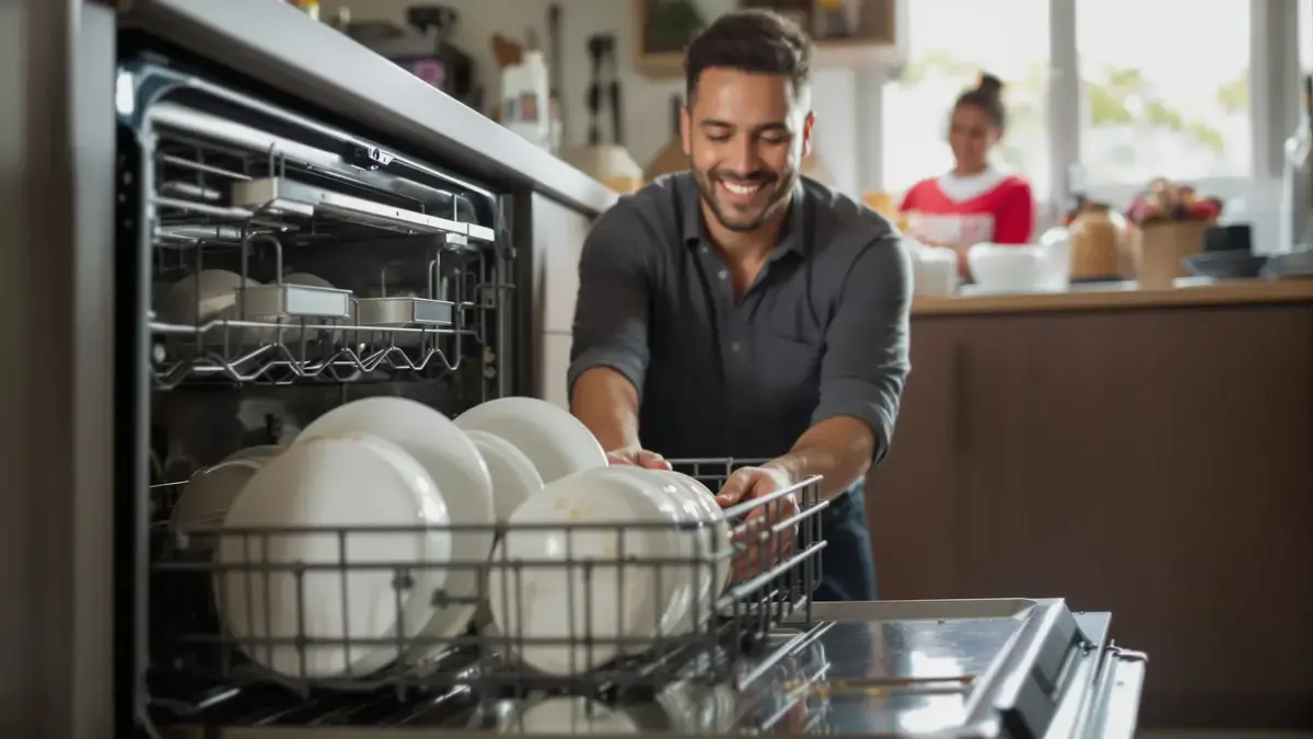Je vaat voorspoelen voordat je hem in de vaatwasser zet is een schijnbaar goed idee dat water verspilt en de efficiëntie vermindert