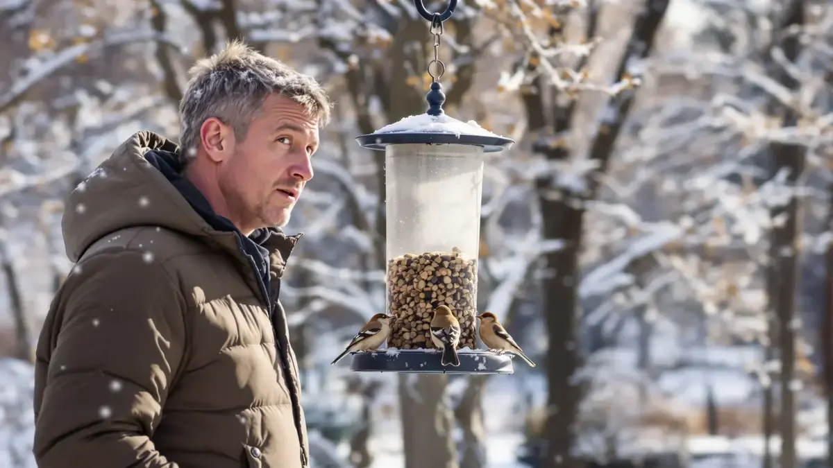 In de winter kunnen voederhuisjes vogels in gevaar brengen als ze verkeerd worden gebruikt