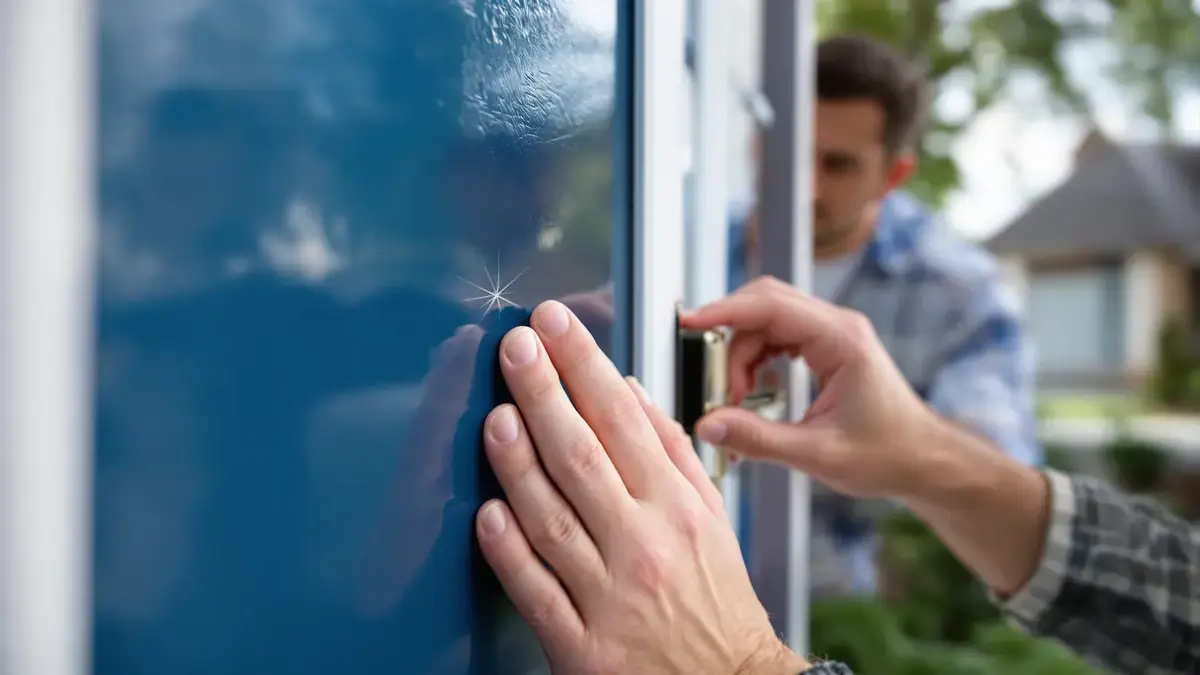 Dit onzichtbare detail op de voordeur onthult dat inbrekers uw woning op het oog hadden