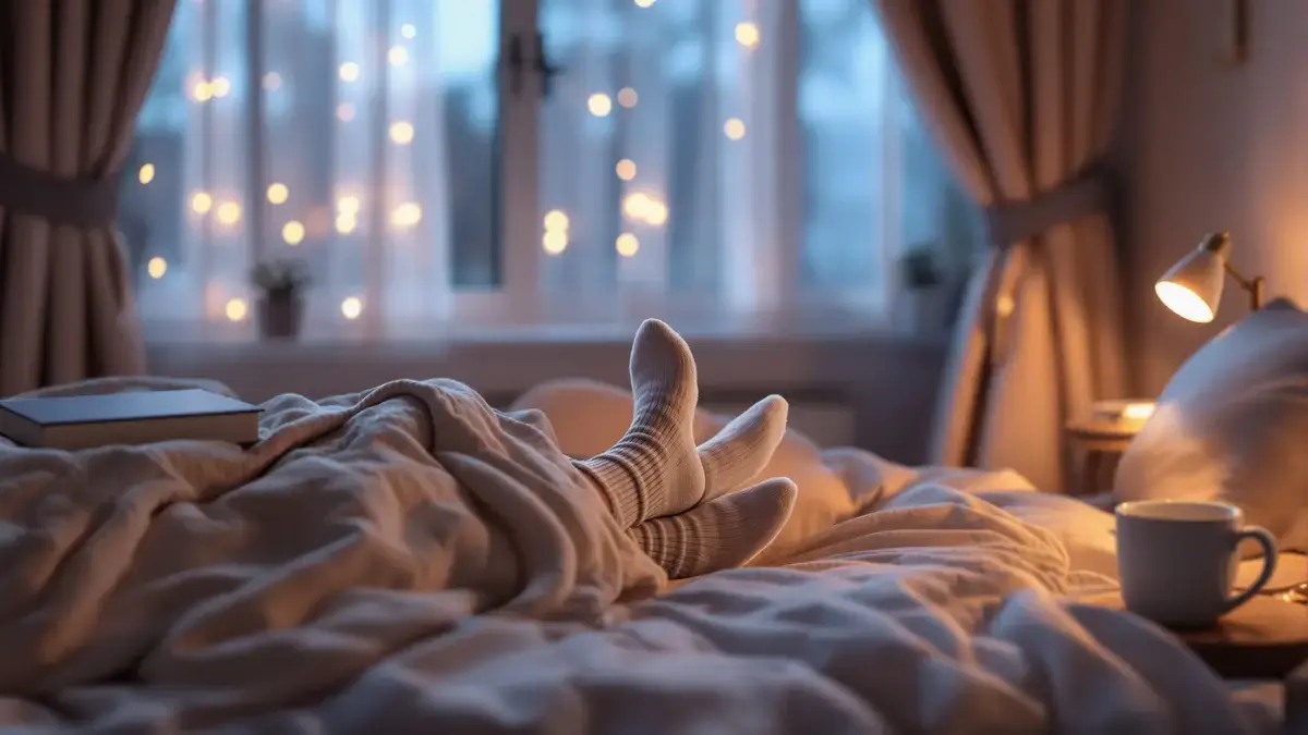 Warme voeten geven het brein een boodschap die slaappillen niet kunnen nabootsen