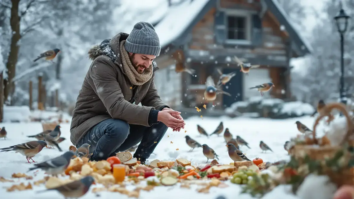 In de winter beschermt dit vergeten restje uit de koelkast vogels beter dan industriële voederhuisjes